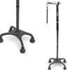 Rehand Quad Cane, Foldable for Seniors & Adults (Black)