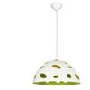 MINA 40cm White/Lime Laser Cut Metal Pendant