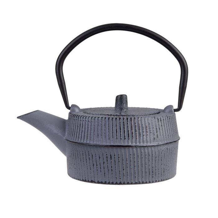 Teaology Traditional Japanese Design Durable Cast Iron Teapot 350ml Grey/Black
