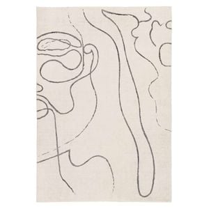 Loopsie-330cm X 240cm-turey Beige And Grey Abstract Washable Rug