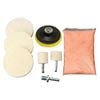 Digitel 8PCS Cerium Oxide Glass Polishing Kit Windscreen Remover Felt Scratch Pad