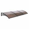 Instahut Window Door Awning 0.8mx3m Brown
