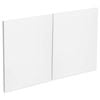 Kaboodle 1000mm Vanilla Essence Modern Fridge Cabinet Doors - 2 Pack