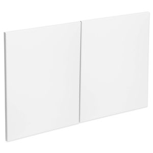 Kaboodle 1000mm Vanilla Essence Modern Fridge Cabinet Doors - 2 Pack
