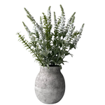 UN-REAL 41cm White Artificial Lavender in Pot