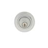 Delf Trade Satin Chrome Contemporary Round Single Cylinder Deadbolt