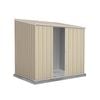 Absco Sheds 2.26 x 1.52 x 2.08m Classic Cream Ezislider Single Sliding Door Garden Shed