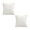 SOGA 2X 50cm Beige Throw Pillows – Warm Wabi-Sabi Striped