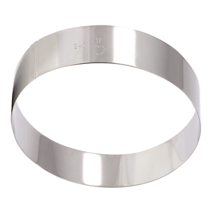 Matfer Bourgeat Stainless Steel Mousse Ring - 240x45mm