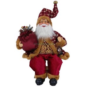 P&P Multicolour Santa Claus Christmas Tabletop Figurine Festive Mantel Home Decoration