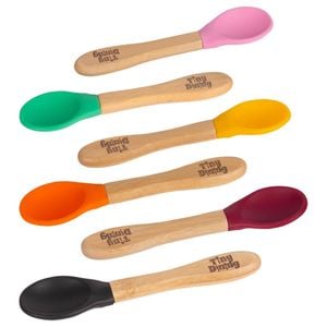 Children's Bamboo Soft Tip Spoons - Set of 6