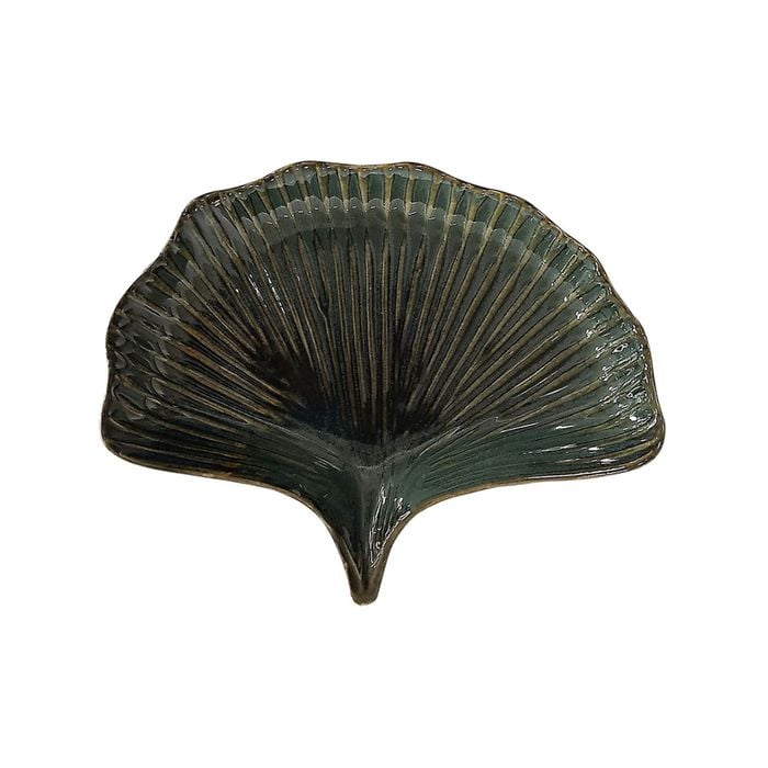 Urban Lyra 23cm Ceramic Ginko Plate Home Decor Display - Jungle