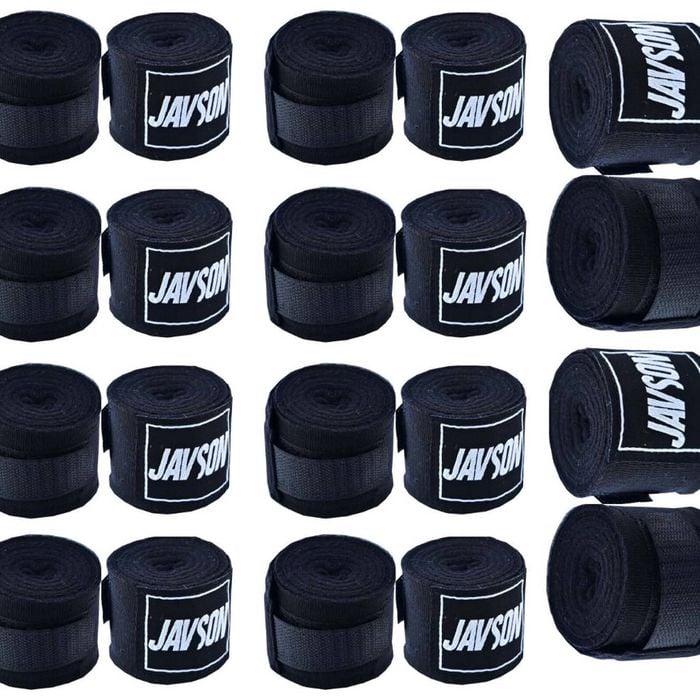 Hand Wraps Boxing 10 piece set MMA Inner Wrist Bandages Fist Straps by Javson - Black