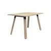 Olg Plantation Boardroom Table 4 Leg Solid Oak Frame New Oak Smooth Top L1200mm X W600mm