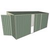 Build-a-Shed 1.5 x 4.5 x 2m Green Hinged Door Tunnel Shed With Hinged Side Door