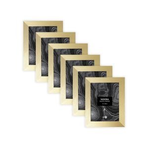 6PK Unigift Noosa 15x20cm MDF/Glass Picture Frame - Gold