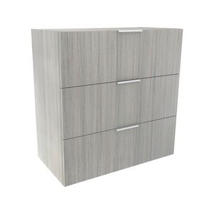 Lugna 768 x 750 x 380mm Mist 3 Drawer Storage Cabinet