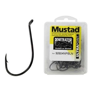Mustad 92604npbln - Size 4/0 Qty 25 - Penetrator Hooks Chemical Sharp