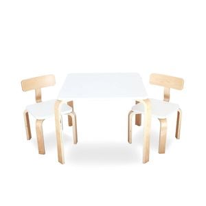 Babyhood Scandi Playing Table & Chairs - White/Natural