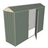 Build-a-Shed 0.8 x 3 x 2.1m Gable Single Hinged Side Door Shed - Green