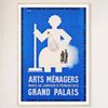 Galrie Vintage Arts Menagers Grand Palais Poster - Elegant Wall Art for Home Decor, Wood Frame, A1 60 x 84cm (23 x 33inch)