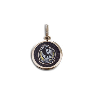 Afl Pet Id Tag - Collingwood Magpies - Engravable - 25mm Diameter