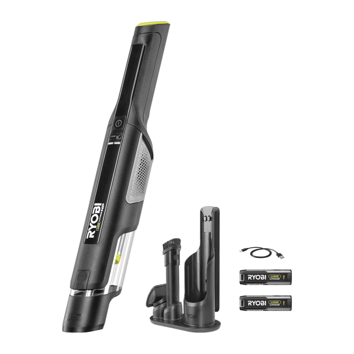 RYOBI USB HP Brushless Hand Vacuum 2x 2Ah Kit RHV8XK