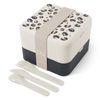 Monbento Flex - The 2 Compartment Lunch Box with Cutlery - Leopard