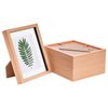 Nicola Spring 8" X 10" 3d Box Photo Frames With White 5" X 7" Mount - Light Wood - Pack Of 5