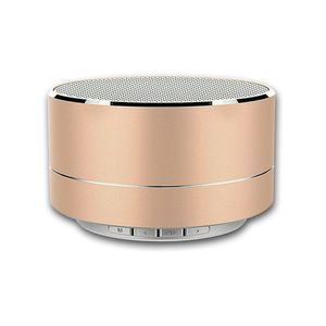 Portable Wireless Handsfree Rechargeable Bluetooth Speakers (Gold)