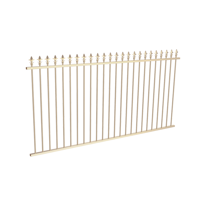 ProtectorAl 2400 x 1200mm Primrose Aluminium Spear Top Pool Fence Panel
