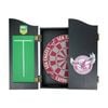 NRL Dartboard and Cabinet Set Manly Sea Eagles Team Design Black Finish