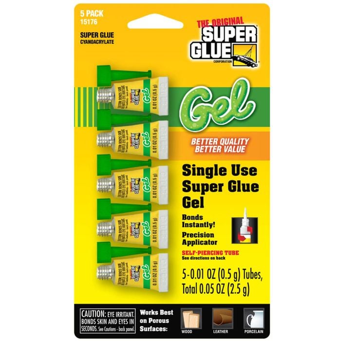 The Original Super Glue 5 x 0.5g Super Glue Gel Single Use Tubes