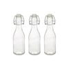Argon Tableware Glass Bottles with Swing Top - 250ml - Pack of 3