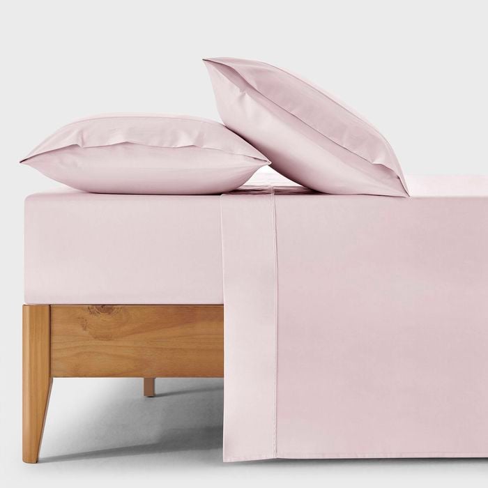 Dreamaker 400TC Premium Cotton Sateen Sheet Set Petal King Single Bed