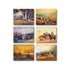 Cinnamon Placemats Cork Backed Set of 6 Man from Snowy River