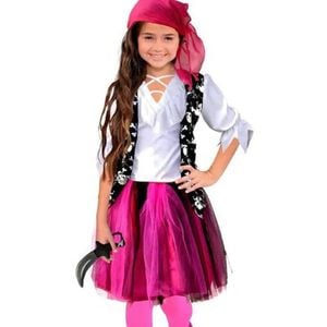 Tutu Treasure Hunter Girls Island Pirate Costume - Medium
