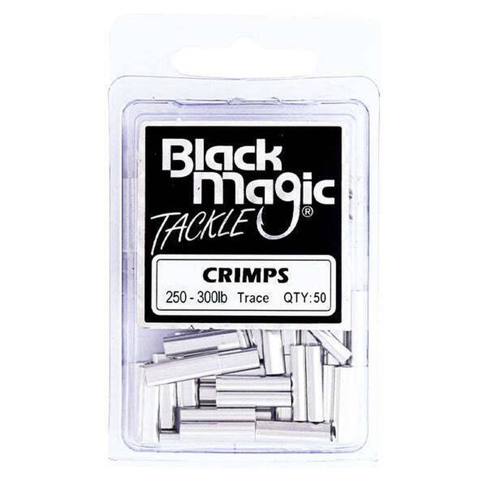 Black Magic Game Fishing Leader Aluminium Crimp 50 Pack 2.0mm (250300lb)