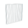 ProtectorAl 800 - 1200 x 1200mm Pearl White Aluminium Pool Gate Flat Top With Square Pickets