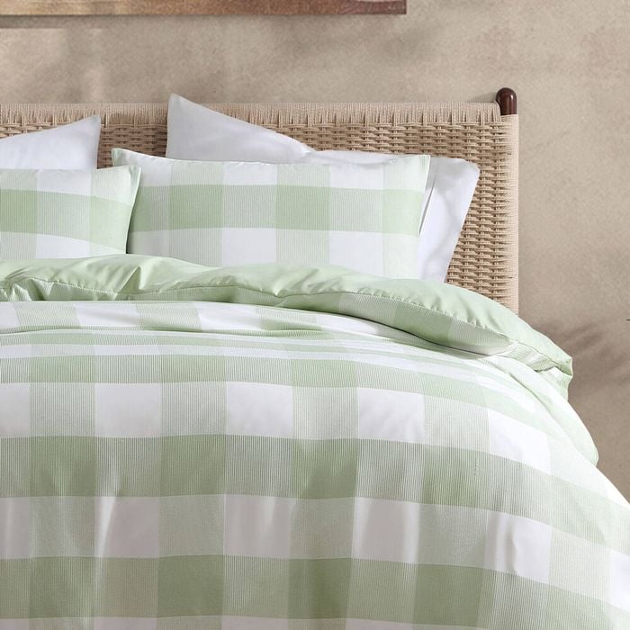 Ardor Boudoir Queen Ashlea Quilt Cover w/ Pillowcase Set - Sage