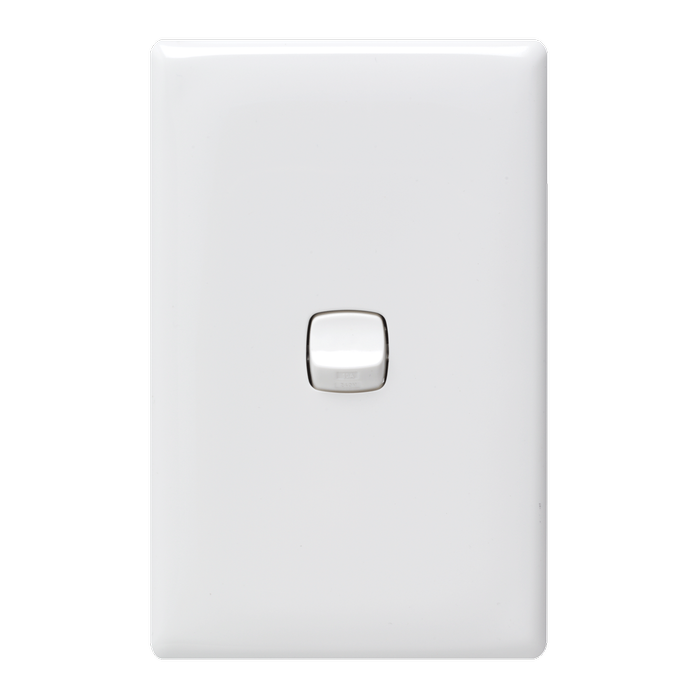 HPM LINEA 1 Gang Wall Switch - 1 Gang White