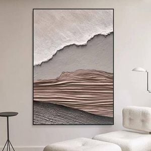 Creative Mixed Media Art Hand Painted Ready To Hang Oil Painting (75x120cm)
