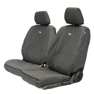 Razorback 4x4 XP7 Heavy Duty Canvas 2x Front Seat Covers Suitable for a Ford Ranger PX III (Lumbar Dial NOT Included)