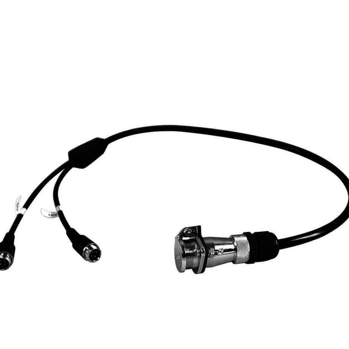 Elinz Reverse Camera Trailer Cable Coil 5PIN to 4PIN Male Connector 2 AV Input