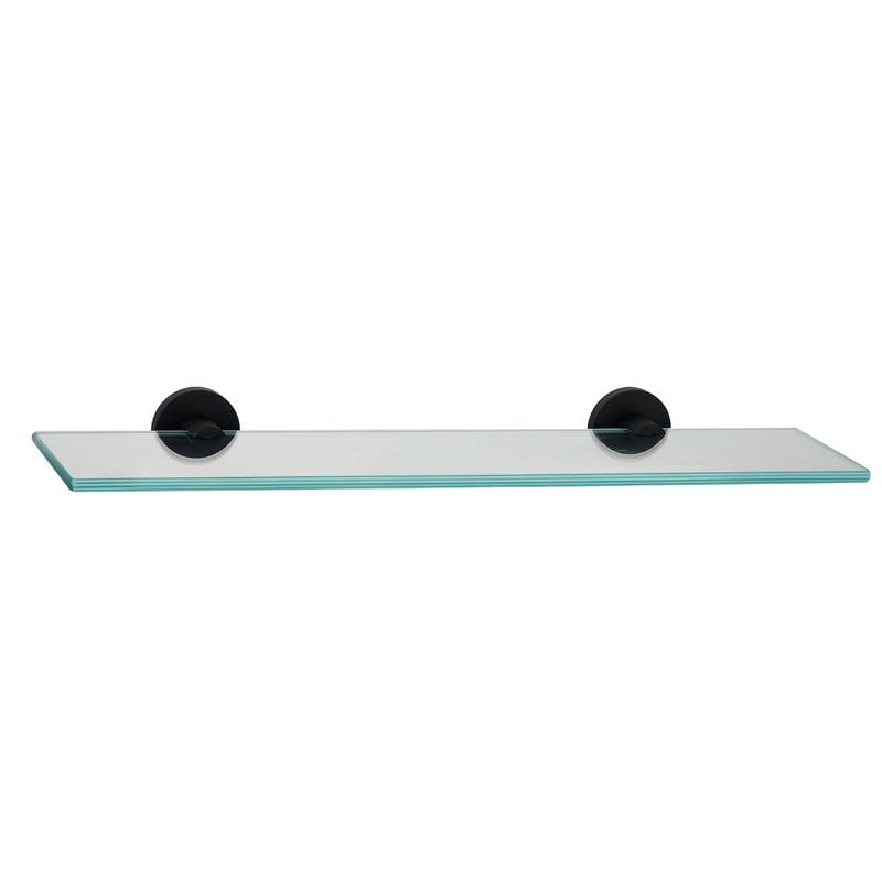 Mondella 500mm Black Resonance Glass Shelf