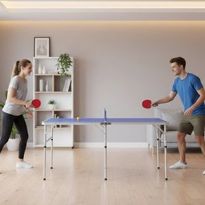 152cm Portable, Folding Ping Pong Tennis Table
