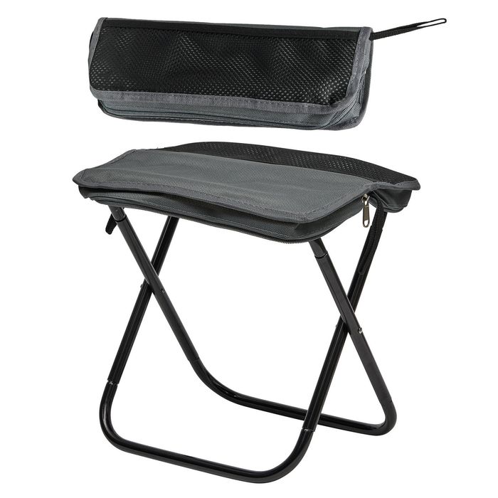 Marquee Charcoal Compact Folding Stool