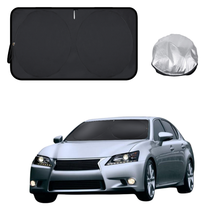 Front Windscreen Sun Shade for Lexus GS 2012 - 2020 10R, 11R, 12R - Standard 150 x 85 cm - Black