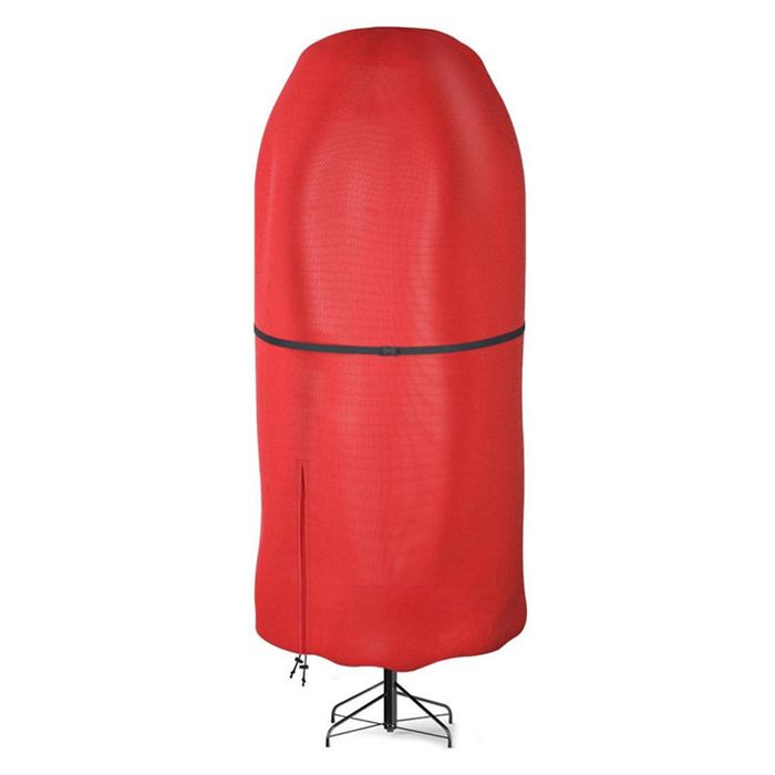 Catzon 9FT Christmas Tree Storage Bag Oxford Cloth Artificial Tree Cover With Zipper Drawstring-Red