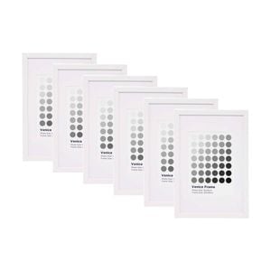 6PK Braz Venice Image Photo Document Display Frame 20x30cm White